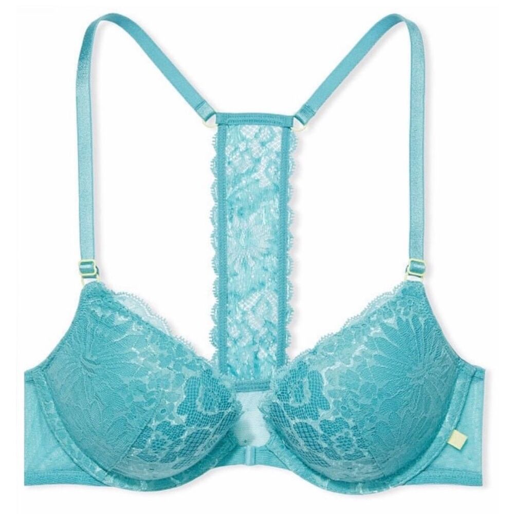 Victoria's Secret Aqua Lace Bra